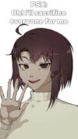 Difference between anime and game Lain ｜ I’ll let the world burn ｜ #art #anime #artist #animation.mp4