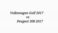 Peugeot 308 2017 vs Volkswagen Golf 2017 moose test.mp4