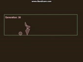 genetic algorithm. Learning to jump over ball.webm