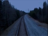 Train ride in Russian forest.webm