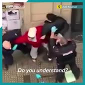 Spanish police beat mother and son in Bilbao.mp4