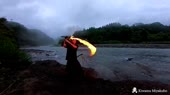 【炎刀】River Flash 光と川と炎舞【閃光】 (1).mp4