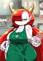 Heka - naked Starbucks apron by Cocco1192.jpeg