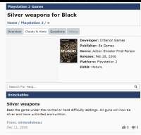 Silver weapons - Black Unlockables.png