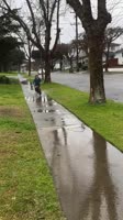 Puddle Play 💦🌊Rainy days are made for splashin’, thrashin’ and emptying puddles🤘💦#playoutsid.mp4