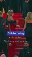 Moment Kelly Rowland scolds female security guard at Cannes Film Festival red carpet #kellyrowland.mp4