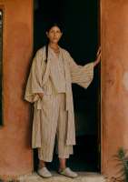 Scout Stripe Cotton Gown  Marigold.jpeg
