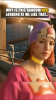 Why is she looking at me like that #shorts #cyberpunk.mp4
