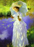 A Morning Walk. Mrs. Violet Ormond (1870-1955), Artists Sister. 1888.jpg