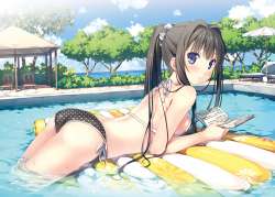 Konachan.com - 326954 ass ayasesayuki bikini blackhair blue[...].png