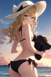 pixai-1721398801031430382-Richelieus Sunset Charm A Playful Moment in Kantai Collection.png