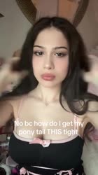 I need that Bella hadid facelift pony tail #facecard #nofilter.mp4