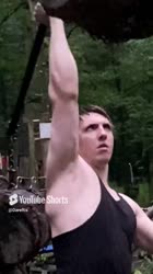 Толкнул необычную штангу из пней.mp4