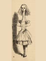 John Tenniel - Alice grows taller from Alices Adventures in Wonderland by Lewis Carroll published 1891  - (MeisterDrucke-99364).jpg
