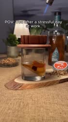 The perfect combo cocktails drinks whiskey smoky oldfashioned.mp4