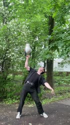 Поднял гирю 40 кг дном вверх  #спорт  #sports.mp4