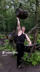 Толкнул необычную штангу из пней.mp4