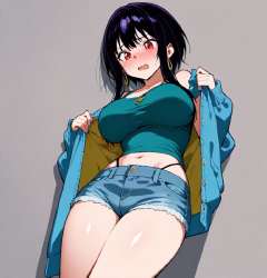 pixai-1910729325654965769-highleg bikini under shorts.png