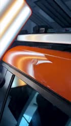 Paint-free repair of small car body dents retaining the original paint saves time and effort.mp4