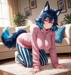 pixai-1915780138690615705-Woman kittycat.mp4
