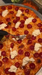 HOT HONEY PEPPERONI VODKA STRACIATELLA PIZZA at Galleria of Merrick on Long Island, NY! #DEVOURPOWER.mp4