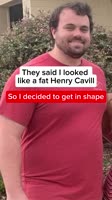 They said I looked like a fat Henry Cavill so I got in shape #weightloss #fatloss #transformation.mp4