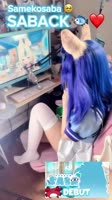 SABACK !! 😭💙🐟 #senzawa #samekosaba #saba #cosplay.mp4