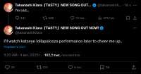 Screenshot 2025-08-04 at 20-10-00 Takanashi Kiara『TASTY』NEW SONG OUT NOW! в X «Ill watch katseye lollapalooza performance later to cheer me up..»  X.png