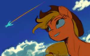 3625301safeartist-colon-tttthunderboltapplejackrainbow+dashearth+ponypegasusponyg4applejack27s+hatcloudcowboy+hatduoduo+femalefemaleflyingfreck.jpg