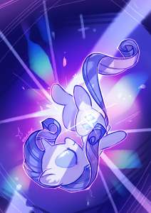 3608447safeartist-colon-izuchirarityponyunicorng4eyes+closedfallingfemaleglowing+cutie+markhornmaresolo.jpg