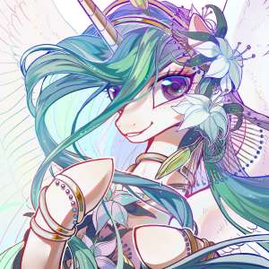 3496364safeartist-colon-shiqiuzhuprincess+celestiaalicornponyg4braceletbustcrowncutedigital+artethereal+manefemaleflowerflower+in+hairflowing+m.png
