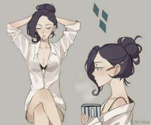 2332414safeartist-colon-tcn1205rarityhumanequestria+girlsalternate+hairstyleblack+underwearbustclothescrossed+legshair+bunhumanizedpencilprofile.jpg