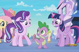 1118179safeeditedited+screencapscreencapfluttershyrarityspikestarlight+glimmertwilight+sparklealicornponyg4my+little+pony-colon-+friendship+is+mag.gif