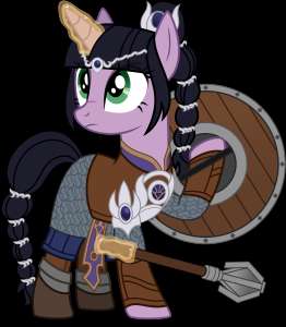 3187632safeartist-colon-limedazzleococ+onlyoc-colon-shadowheartponyunicornarmorbaldurs+gate+3femalemacemagicmareponifiedshieldsimple+background.png