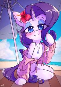 3639661safeartist-colon-kafponerarityponyunicorng4beachcloudfemaleflowerhibiscushornjewelrylooking+at+youmarenecklacependantseasideskysolo.png