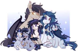 3517925safeartist-colon-cheekiponeponerpics+importococ-colon-dusty+bloomunofficial+characters+onlybat+ponyponybat+pony+ocbat+wingsblaze+(.jpeg