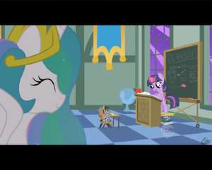 43377safeartist-colon-facelessjrprincess+celestiasmarty+pantstwilight+sparklealicornponyunicorng4checkered+floorcutecutelestiafake+screencapfem.png