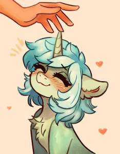 3478712safeartist-colon-polnocnykotlyra+heartstringshumanponyunicorng4behaving+like+a+catblushingcheek+fluffchest+fluffcuteear+fluffears+backema.jpg