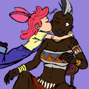 2901264safeartist-colon-megasweetcolor+editeditapple+bloomzecorahumang4africanbreastsbusty+zecoracheek+kisscoloreddark+skinfemalehumanizedkiss.png