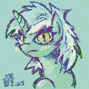 3534351safeartist-colon-boxwarilyra+heartstringsponyunicorng4bustdigital+artfemalegreen+backgroundhornlooking+at+youmarepixel+artsignaturesimpl.png