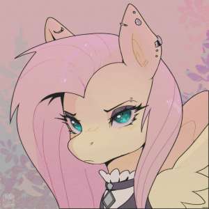 fluttershy goth.jpg
