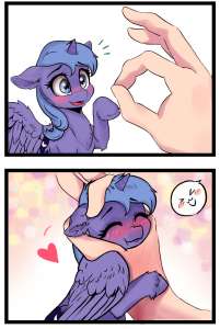 3358337safeartist-colon-polnocnykotprincess+lunaalicornponyg42+panel+comic-colon-padorable+facebehaving+like+a+catblushingchest+fluffcomiccuteda.jpg