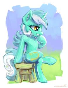 2864303safeartist-colon-kp-dash-shadowsquirrellyra+heartstringsponyunicorng4chairfemalegrinhornmaresittingsmilingsolostool.jpg