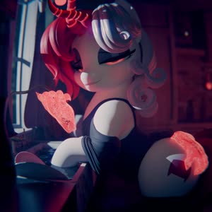 3416435safeartist-colon-lfococ-colon-razladdevilponysemi-dash-anthro3danimatedbipedalbipedal+leaningblinkingbuttbutt+shakebutt+touchclothescom.webm