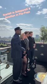 Jurassic World Rebirth London Photocall Scarlett Jonathan Mahershala and Rupert.mp4