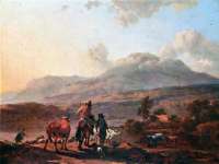 Берхем, Николас (Клас) Питерс. Вечерний итальянский пейзаж.[...].jpg