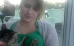 Кот мнёт сиськи.webm