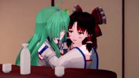 【東方MMD】Sanae-San Is Bad With Alcohol 早苗さん酔う.mp4