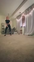 This TikTok video from 2020 from a woman named Hannah Viverette shows the moment a stalker broke..mp4