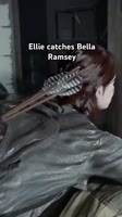 Ellie catches Bella Ramsey 😹 #thelastofus.mp4